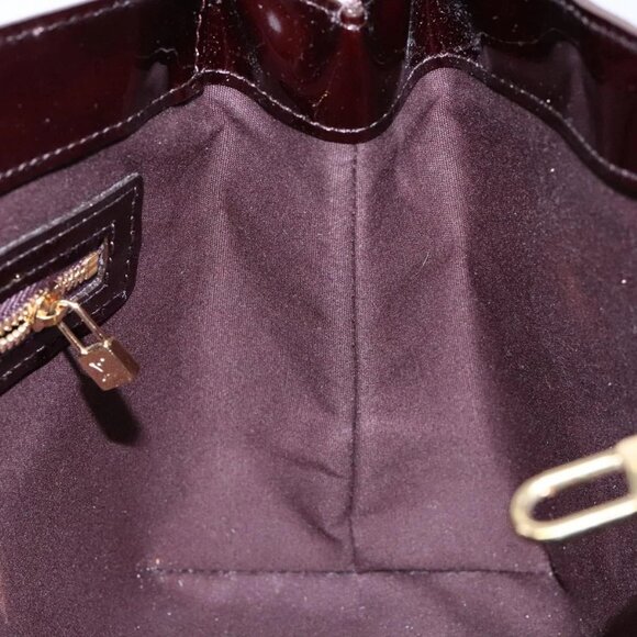 LOUIS VUITTON Monogram Vernis Wilshire PM Hand Bag Amarante M93641 Auth yk19019 - Picture 11 of 16